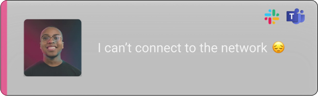 cant connect to the network request