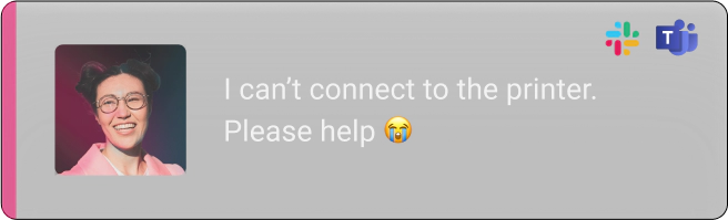 I cant connect to the printer request