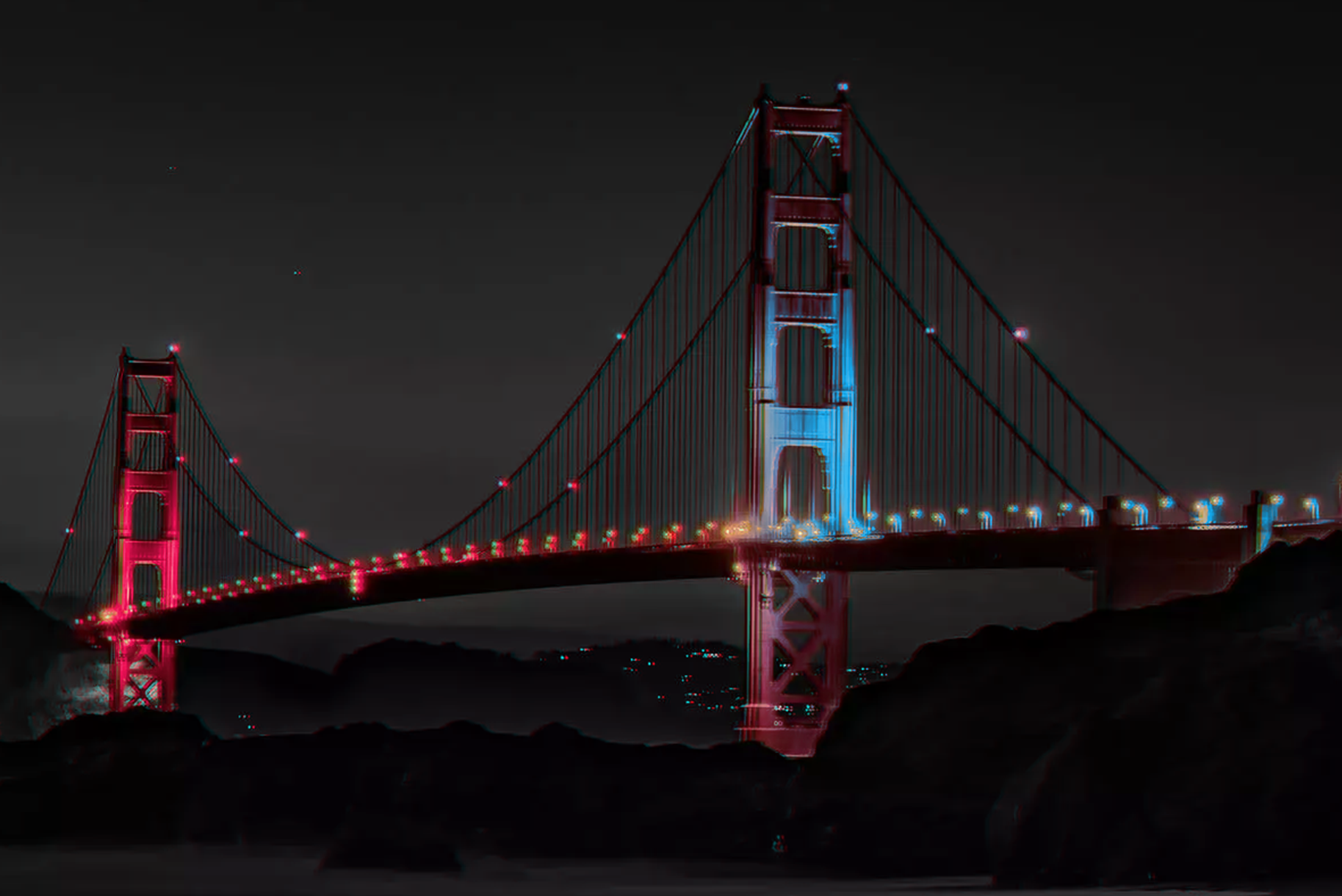 San Francisco Golden Gate Bridge at Night