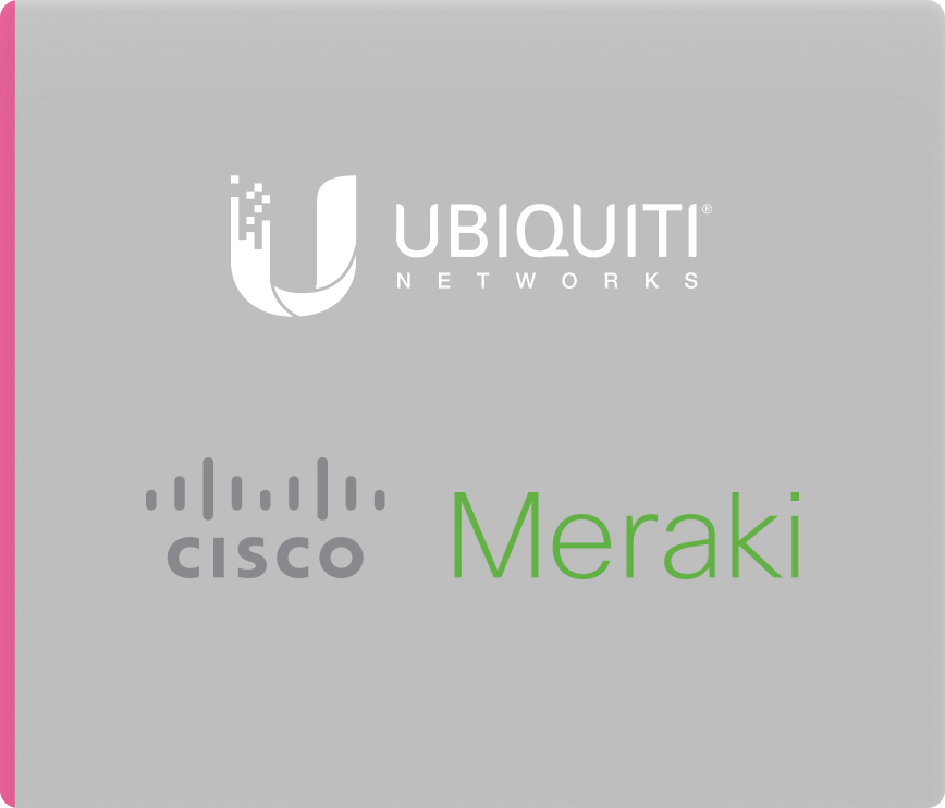 Ubiquity Cisco and Meraki Logos